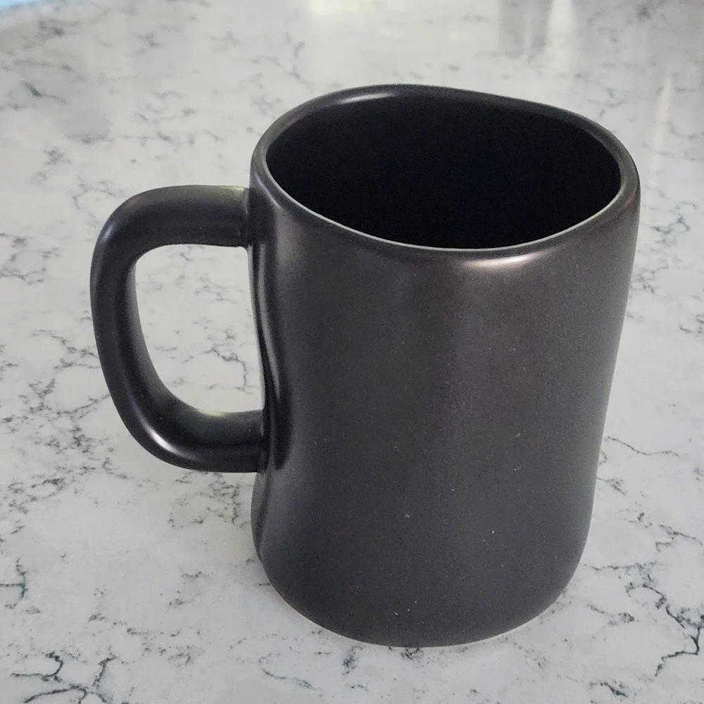 Rae Dunn Black Matte Boo Spellout Mug Cup Halloween Wabi-sabi